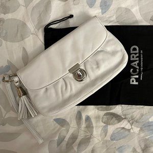 PICARD white wristlet with plenty of organizing space